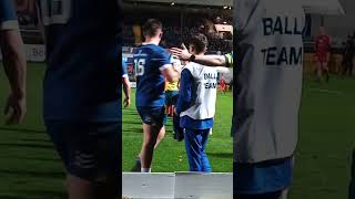 Leinster score try after dan sheehan lineout throw [upl. by Ardnosac]