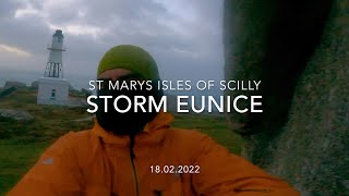 Storm Eunice Isles of Scilly stormeunice [upl. by Norak714]