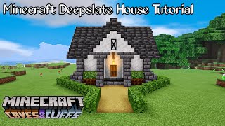 Minecraft Deepslate House Build Tutorial 2  Minecraft Build Tutorial [upl. by Knorring]