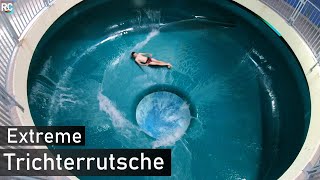 Wilde Trichterrutsche im monte mare Obertshausen  Bowl Slide 4K [upl. by Llehsor]