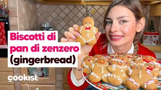 Biscotti di pan di zenzero la ricetta facile degli omini di pan di zenzero natalizi Gingerbread [upl. by Ire]