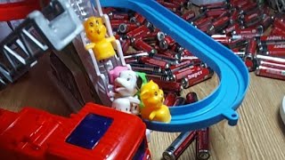 cute fire truck toy battery disassembly and assembly216 satisfying passion toy [upl. by Costa259]