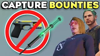 GTA Online How to Capture Bounties Alive without A Stun Gun or The Shocker [upl. by Tower600]