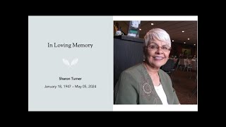 May 18 2024  Celebration of Life for Sharon Elaine Turner [upl. by Bensky]