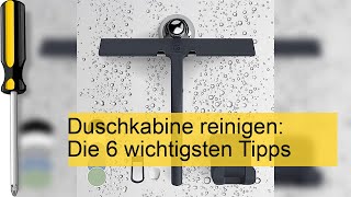 Duschkabine reinigen Die besten Tipps [upl. by Asnarepse]