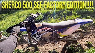 Sherco 500 SEF Factory Edition For Mountain Single Track [upl. by Ecneralc522]