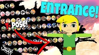 Smash Bros Ultimate Tier List Based on Their Entrance [upl. by Cinimod]