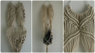 Makramee Blumenampel 2  DIY  Macrame Plant Hanger eng sub [upl. by Ralleigh]