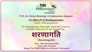 ANNUAL DAY SHARANAGADHI  PSBB Millennium School  CBE [upl. by Henryson832]