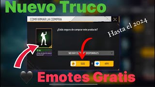 COMO TENER TODOS los EMOTES GRATIS en FREE FIRE  HASTA EL 2024 [upl. by Peursem37]