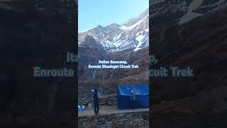 Italian Basecamp Enroute Dhaulagiri circuit trek viral dhaulagiri shortsvideo nepal [upl. by Heimer81]