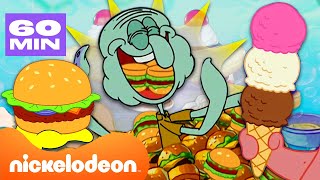 Bob Esponja  ¡Maratón de DELICIOSA comida de quotBob Esponjaquot 😋  Nickelodeon en Español [upl. by Revlis]