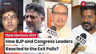 Exit Poll 2023 Results BJP and Congress Leaders React to Exit Polls in 5State Elections [upl. by Hsital808]