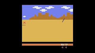 Atari 2600 Gameplay 000 Custers Revenge [upl. by Latini]