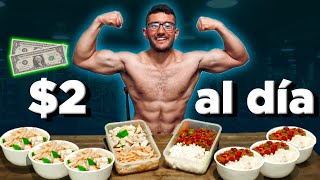 GANA MASA MUSCULAR CON 2 DÓLARES AL DÍA  MEAL PREP SEMANAL menos de 10 en total [upl. by Huber]