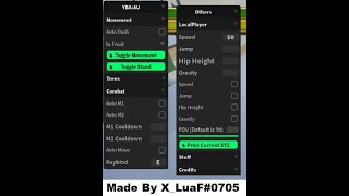 YBA AU Script  LocalPlayer Max Skill Tree Auto Dash Combat Stuff etc [upl. by Ahsal]