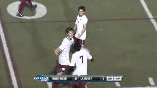 Bakawsu Kinteh of Lambert High scores 4th goal in the GHSA class 4A boys soccer championship [upl. by Sitnerp]