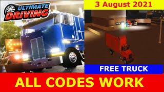 ALL CODES WORK NEW CODES Westover Islands FREE TRUCK Ultimate Driving ROBLOX  August 32021 [upl. by Nations631]