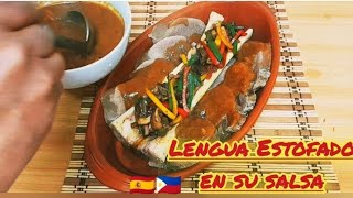 Lengua Estofado en su salsa my own versionpinoyfood CookingwithVeni [upl. by Anneliese]