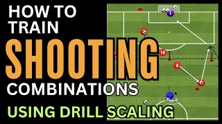 How to Train a Shooting Combinations Drill  FootballSoccer Drills U7 U8 U9 beginners [upl. by Samale]