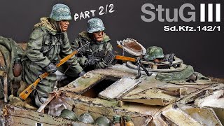 StuG III and Armored Howitzer  Part 2  135 Tamiya  Tank Model   Painting  weathering [upl. by Ailaza789]