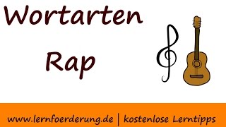 Wortarten leicht verständlich erklärt im Wortarten Rap [upl. by Orpheus152]