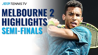 Evans vs Chardy AugerAliassime vs Moutet  Melbourne 2 2021 SemiFinal Highlights [upl. by Claudie430]