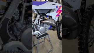 Freshly installed FMF Factory Fatty Exhaust and Shorty Silencer on 2024 YZ125 Anniversary Edition [upl. by Yoho]