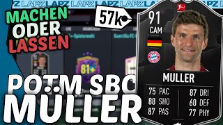 FIFA 22 STARKE SBC❗ MÜLLER POTM mit 91erRating🤯 Machen oder Lassen [upl. by Kcirdle]