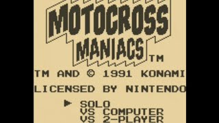 Motocross Maniacs Nintendo Gameboy gameplay [upl. by Heinrike575]