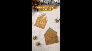 DIY Weihnachtskarte basteln 🎄 einfach und schnell Last Minute [upl. by Ziom763]