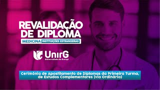 CERIMÔNIA DE ENTREGA DE APOSTILAMENTOS  UNIRG [upl. by Assetan749]