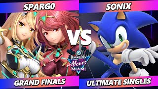 LMM Miami 2023 GRAND FINALS  Spargo Pyra Mythra Vs Sonix Sonic Smash Ultimate  SSBU [upl. by Arondell]