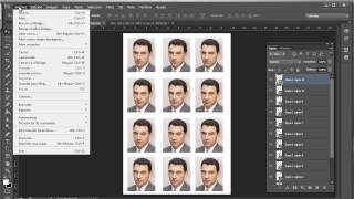 Plantilla objeto inteligente para imprimir fotos de carnet con Photoshop Tutorial en español [upl. by Ennoira]