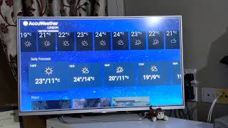 AccuWeather Android Smart TV App review  Weather Forecast app for Android TV  UK Weather TV App [upl. by Seif387]