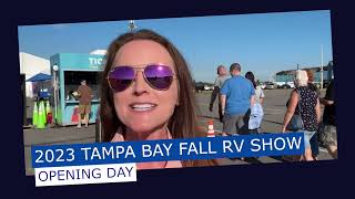 2023 Tampa Bay Fall RV Show Opening Day [upl. by Bara328]