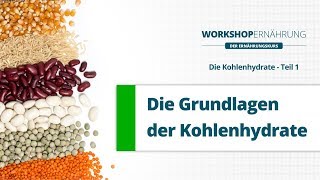 KOHLENHYDRATE 16 Grundlagen Traubenzucker und Fruchtzucker  Workshop Ernährung [upl. by Anaiek]