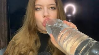 ASMR  Drinking Water  Liquid Shaking Sounds [upl. by Akimyt291]