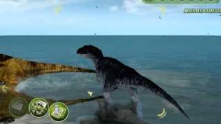 Allosaurus hunting Camarasaurus  Operation Genesis Site B [upl. by Ierbua344]