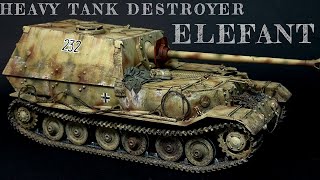 TAMIYA 135 German Heavy Tank Destroyer ELEFANT【Color modulation paint】 modelmaking scalemodel [upl. by Maisey573]