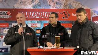 Pressekonferenz Saale Bulls vs Krefelder EV 1981 221119 [upl. by Nuawed]