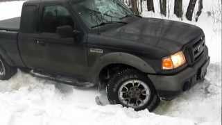 Ford Ranger 2007 FX4 Offroad Russian winter and highway tires [upl. by Eissat573]