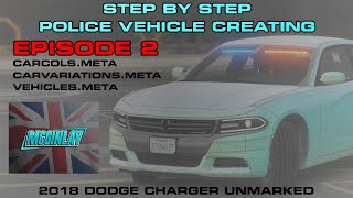 CREATING A NON ELS POLICE VEHICLE STEP BY STEP  EPISODE 2  CARCOLSMETA AND IN GAME  ZMODELER 3 [upl. by Yrtnej]