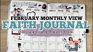 Faith Journal  February Monthly View  ft Let’s Get Planned [upl. by Tibbitts]