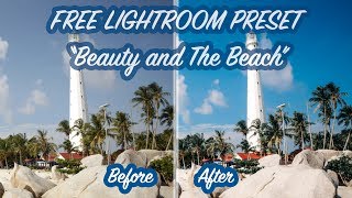 FREE DOWNLOAD LIGHTROOM PRESET 3  Beauty and the beach  lrtemplate amp xmp [upl. by Acitel]