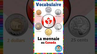 La monnaie au Canada  Français eme vocabulaire canadien monnaie dollar french francés [upl. by Ecinrahs]