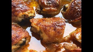 Crispy Buttery Buffalo Baked Chicken Thighs [upl. by Odnarb]