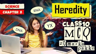 100 Best mcq of Heredity Class 10 Chapter 8  mcq of science class 10 ch 8 heredity class10mcq [upl. by Anialram]