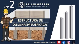 COMO hacer una estructura de COLUMNA PREFABRICADA de concretoparte 2 [upl. by Ettenan572]