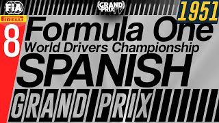 The History of Formula One 1951  Spanish Grand Prix 88 [upl. by Cirdla145]